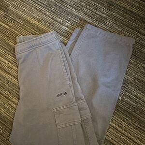 Aritzia Blue Sweatfleece Pants